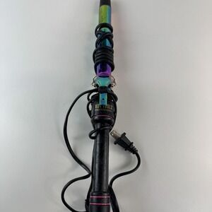 Hot Tools Professional Hair Curling Iron Model UL1181RBXL‎ Iridescent Barrel